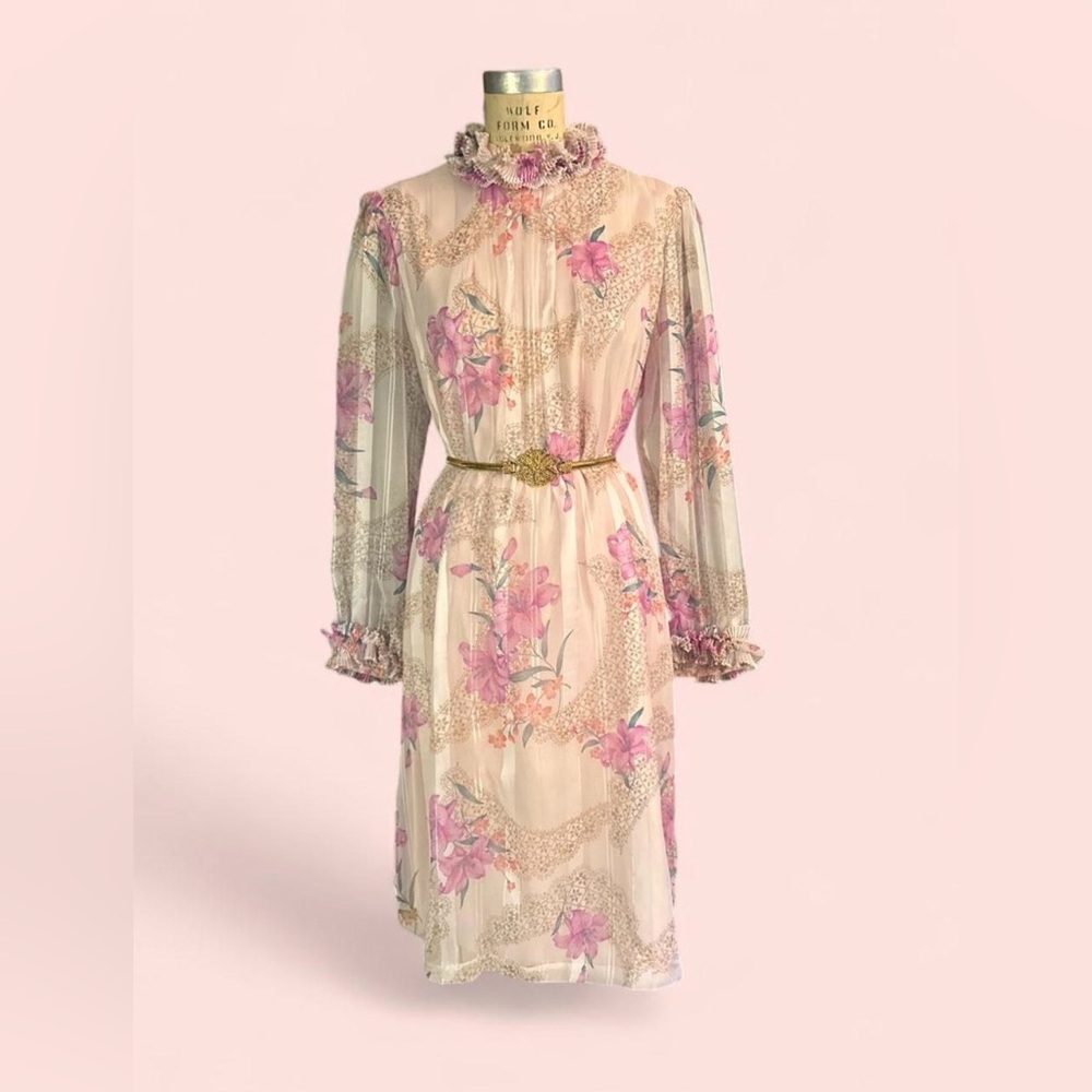 Vintage Miss Elliette Floral Dress